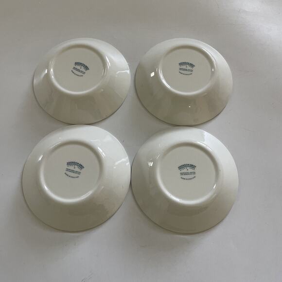 Set 4 Johnson Bros Regency Mini Bowls Swirl Coupe Ice Cream Fruit 5 3/4" ENGLAND - Picture 2 of 9